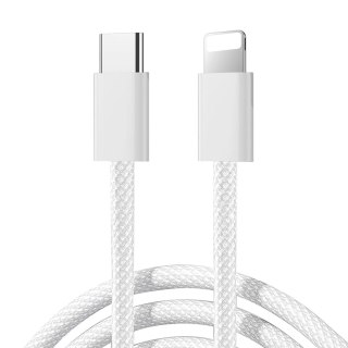 Kabel Joyroom S-A45 Ben Series 30W (USB-C - Lightning) w oplocie 1m - biały