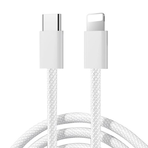 Kabel Joyroom S-A45 Ben Series 30W (USB-C - Lightning) w oplocie 1m - biały