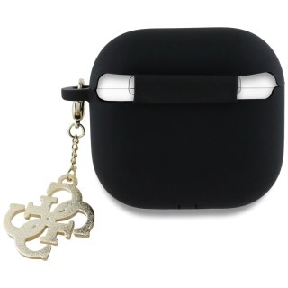 Etui Guess 4G Charm na AirPods 4 - czarne