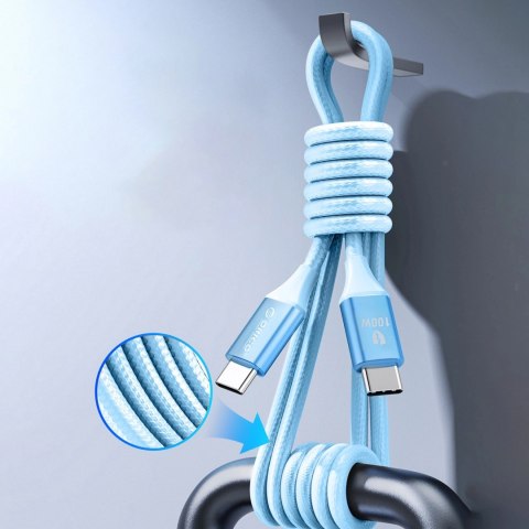 Kabel Orico CDX 100W 5A Power Delivery USB-C - USB-C 1m - niebieski