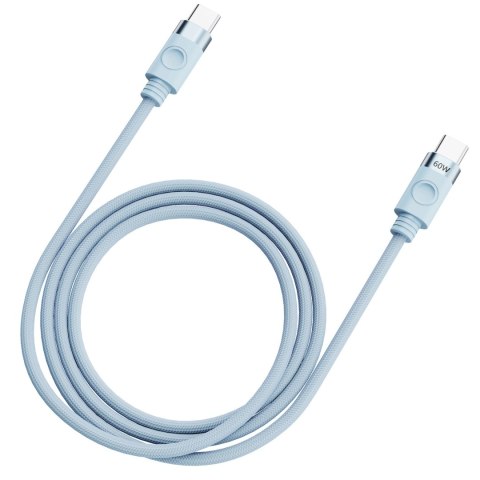 Kabel Orico CDX 60W 3A Power Delivery USB-C - USB-C 1m - niebieski