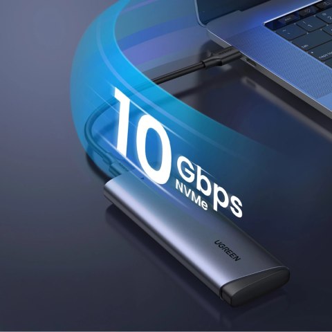 Obudowa na dysk Ugreen CM767 M.2 NVMe PCIe SSD - srebrna