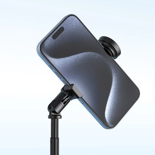 Premium selfie stick Wozinsky WRZP1 z automatycznie rozkładanymi nóżkami, funkcja statywu, 1,7m - czarny