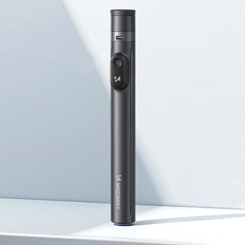Premium selfie stick Wozinsky WRZP1 z automatycznie rozkładanymi nóżkami, funkcja statywu, 1,7m - czarny