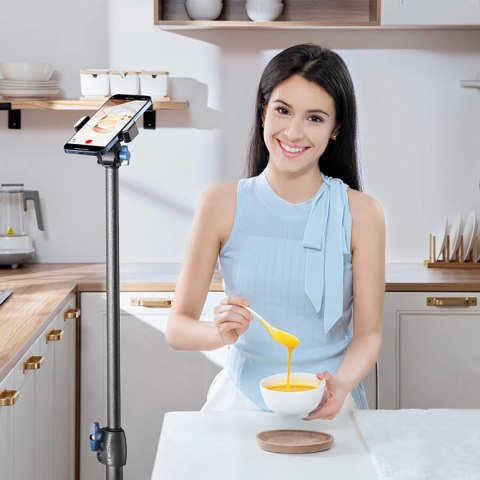 Statyw trójnożny Wozinsky WRLD-00Y1S tripod wytrzymały statyw ze stali węglowej 1.7m matowy - czarny