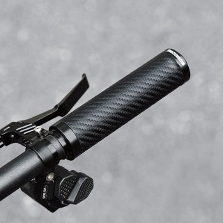 Gripy rowerowe Rockbros skręcane chwyty proste antypoślizgowe - czarne