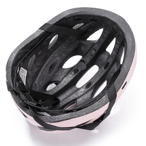 Kask rowerowy Rockbros z szybką, odpinane okulary z ochroną UV, odłączany daszek, unisex - różowy