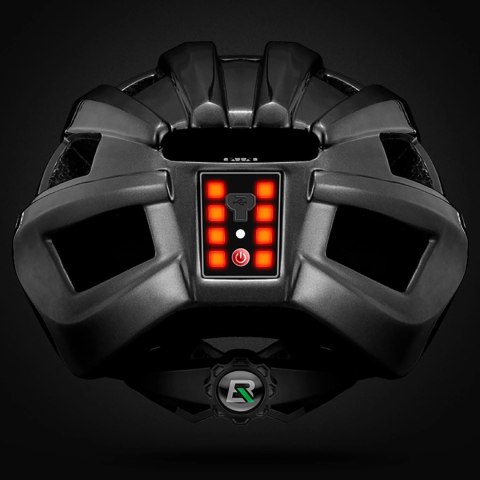 Kask rowerowy Rockbros z wbudowaną lampką - różowy