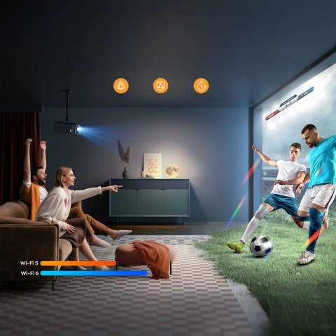 Projektor multimedialny Yaber K2s Pro LCD FullHD 1080p z głośnikami JBL i subwooferem - czarny