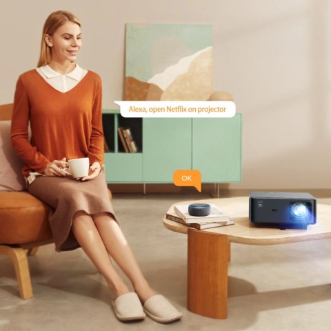 Projektor multimedialny Yaber K2s Pro LCD FullHD 1080p z głośnikami JBL i subwooferem - czarny