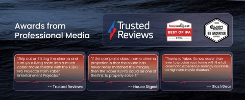 Projektor multimedialny Yaber K3 Pro LCD FullHD 1080p z głośnikami JBL i subwooferem - czarny