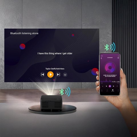 Projektor multimedialny Yaber K3 Pro LCD FullHD 1080p z głośnikami JBL i subwooferem - czarny