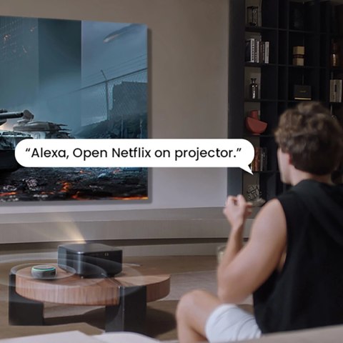 Projektor multimedialny Yaber K3 Pro LCD FullHD 1080p z głośnikami JBL i subwooferem - czarny