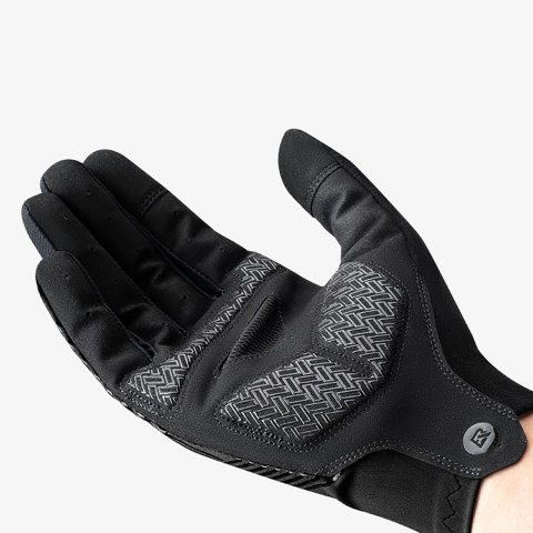 Rękawiczki rowerowe Rockbros wiosna/lato/jesień, pełne, rozmiar: XL- czarne
