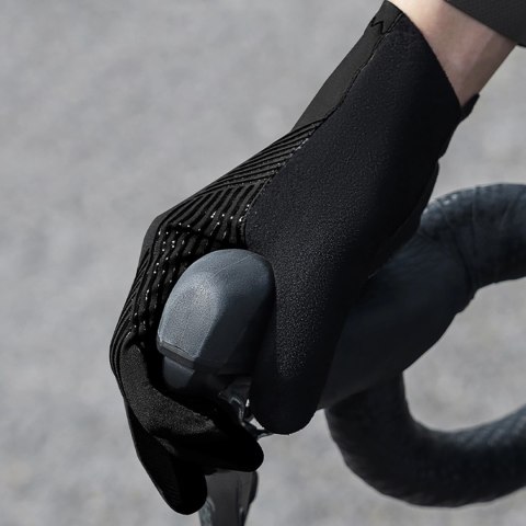 Rękawiczki rowerowe Rockbros wiosna/lato/jesień, pełne, rozmiar: XL- czarne
