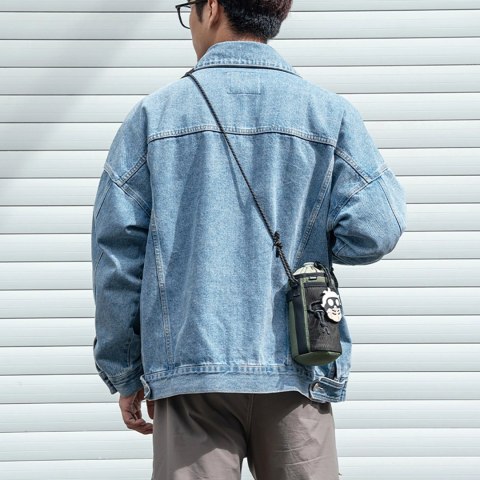 Torba na butelkę Rockbros turystyczna z paskiem na ramię 1l - zielona