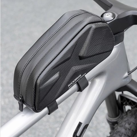 Torba rowerowa Rockbros usztywniana, na ramę, na rurę górną 1,4l - czarna