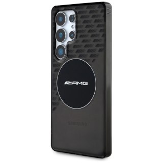 Etui AMG Transparent Rhombs MagSafe na Samsung Galaxy S25 Ultra - czarne