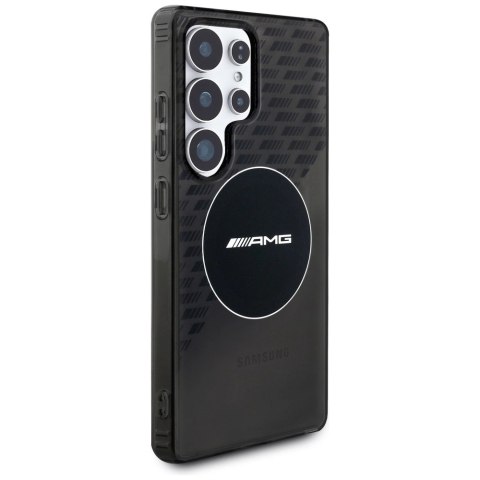 Etui AMG Transparent Rhombs MagSafe na Samsung Galaxy S25 Ultra - czarne