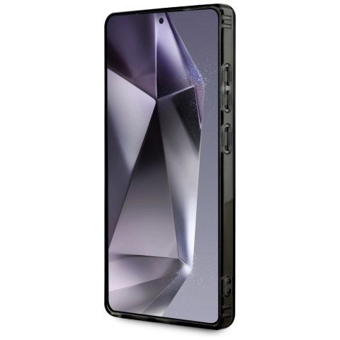 Etui AMG Transparent Rhombs MagSafe na Samsung Galaxy S25 Ultra - czarne