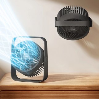 Mini wentylator Rtako WD0Y6S z podwójnym wirnikiem 3600mAh - czarny