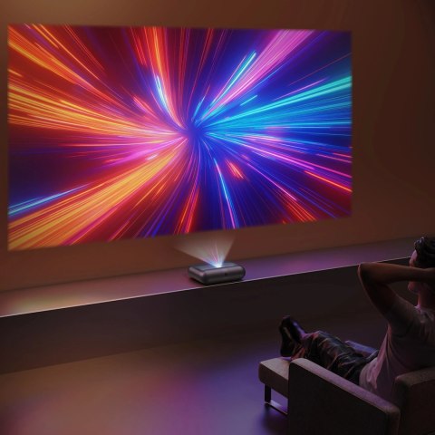 Projektor multimedialny Yaber K300s laserowy RGB FullHD 1080p z głośnikami JBL - czarny