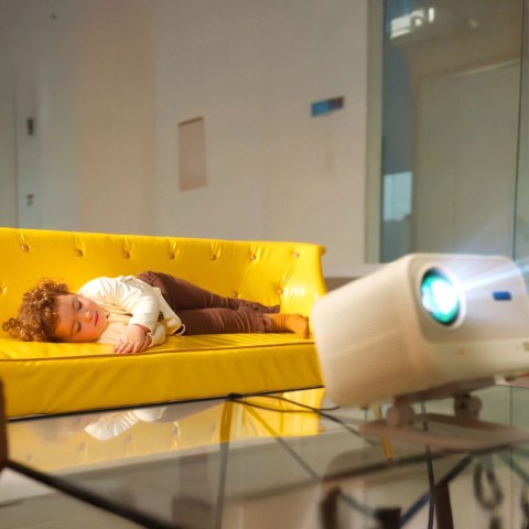 Projektor multimedialny Yaber L2 Plus LCD FullHD 1080p z głośnikami JBL - beżowy