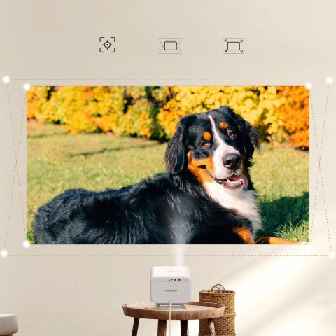 Projektor multimedialny Yaber L2 Plus LCD FullHD 1080p z głośnikami JBL - beżowy