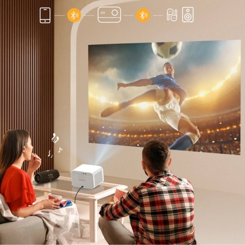 Projektor multimedialny Yaber L2s LCD FullHD 1080p z głośnikami JBL - biały