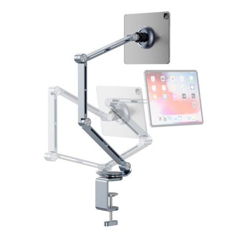 Uchwyt magnetyczny Wozinsky WTY0YS1 obrotowy 360° solidny na telefon tablet - szary