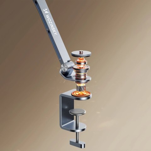 Uchwyt magnetyczny Wozinsky WTY0YS1 obrotowy 360° solidny na telefon tablet - szary