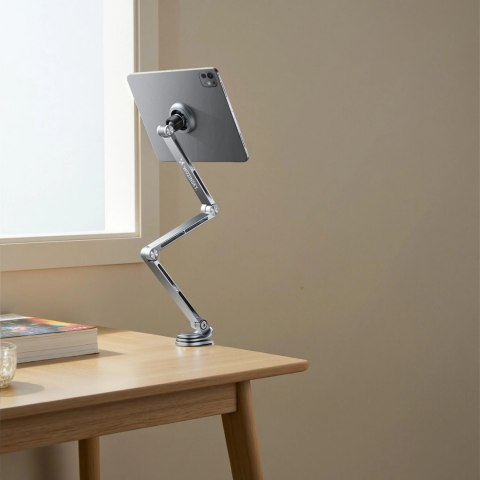 Uchwyt magnetyczny Wozinsky WTY0YS1 obrotowy 360° solidny na telefon tablet - szary