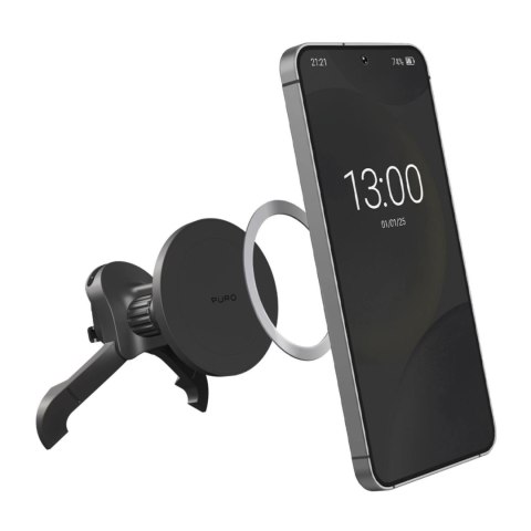 Uchwyt samochodowy Puro regulowany, kompatybilny z MagSafe - czarny