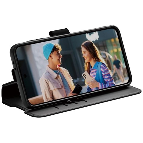 Etui CARE by PanzerGlass Feature Wallet Kickstand na Samsung Galaxy A36 5G - czarne