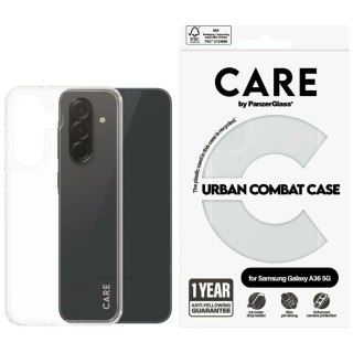 Etui CARE by PanzerGlass Flagship Urban Combat na Samsung Galaxy A36 5G - przezroczyste