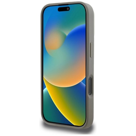 Etui DKNY Checkered Pattern Magsafe na iPhone 16 Pro Max - beżowe