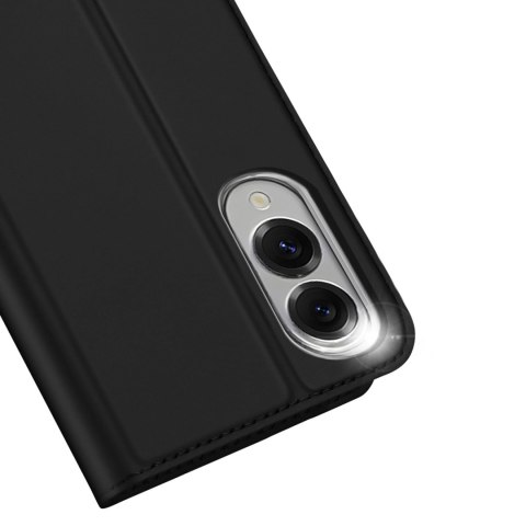 Etui Dux Ducis Skin Pro na Samsung Galaxy S25 Edge z klapką i miejscem na kartę - czarne