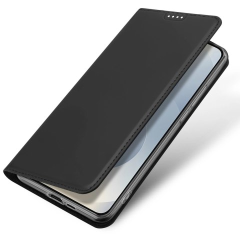 Etui Dux Ducis Skin Pro na Samsung Galaxy S25 Edge z klapką i miejscem na kartę - czarne