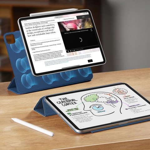 Etui ESR Rebound Magnetic na iPad Pro 12.9" 2020 / 2021 / 2022 / iPad Air 13" 2024 / 2025 - niebieskie