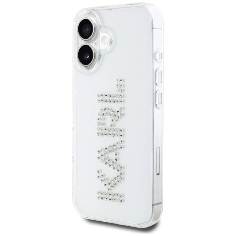 Etui Karl Lagerfeld IML Rhinestones Logo na iPhone 16 - przezroczyste
