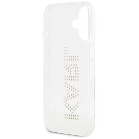 Etui Karl Lagerfeld IML Rhinestones Logo na iPhone 16 - przezroczyste