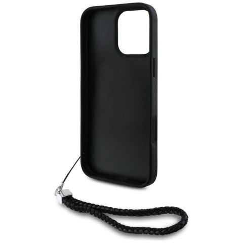 Etui Karl Lagerfeld Quilted Initial Logo & Chain Strap na iPhone 16 Pro Max - czarne