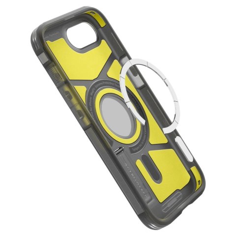 Etui Spigen Tough Armor MagSafe na iPhone 16e - przezroczysto-szare