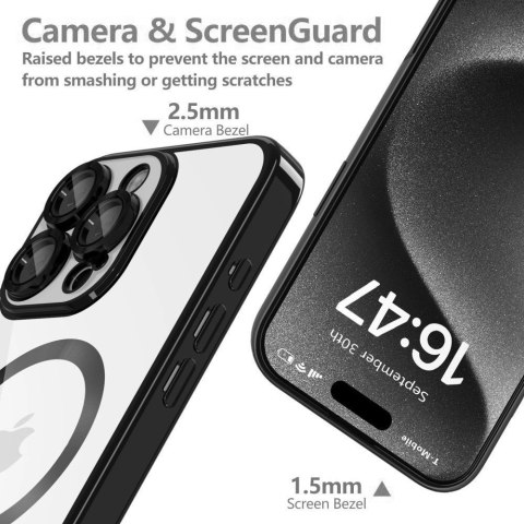 Etui Tech-Protect MagFlex MagSafe na Samsung Galaxy S25 - przezroczysto-niebieskie