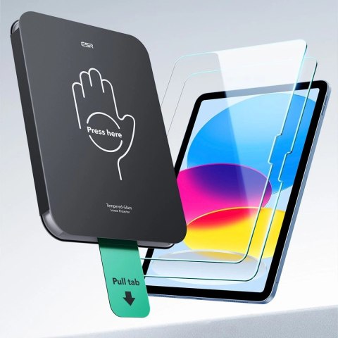 Szkło hartowane ESR UltraFit Tempered Glass 2-pack na iPad 10.9" 2022 (10 gen.) / 11" 2025 (11 gen.)