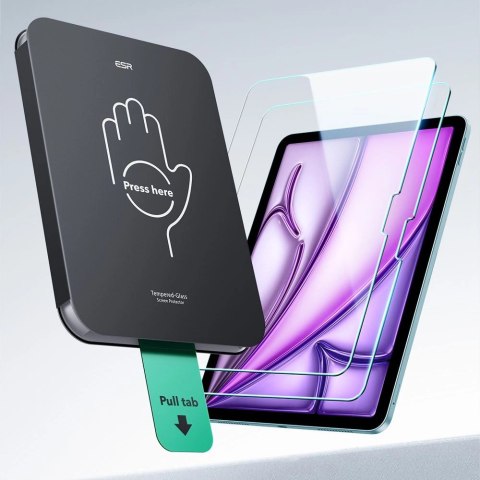 Szkło hartowane ESR UltraFit Tempered Glass 2-pack na iPad Air 13" 1 / 2 (2024 / 2025)