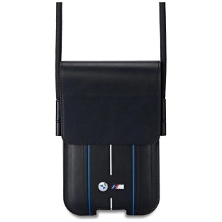 Torebka BMW Phone Pouch Blue Stripes na telefon - czarna