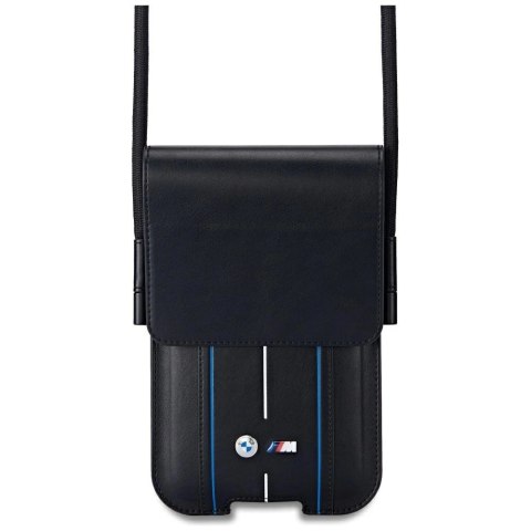 Torebka BMW Phone Pouch Blue Stripes na telefon - czarna