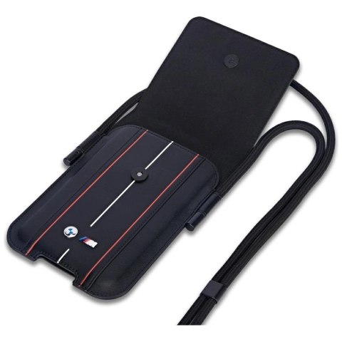 Torebka BMW Phone Pouch Red Stripes na telefon - czarne