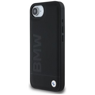 Etui BMW Leather Hot Stamp na iPhone 16e - czarne